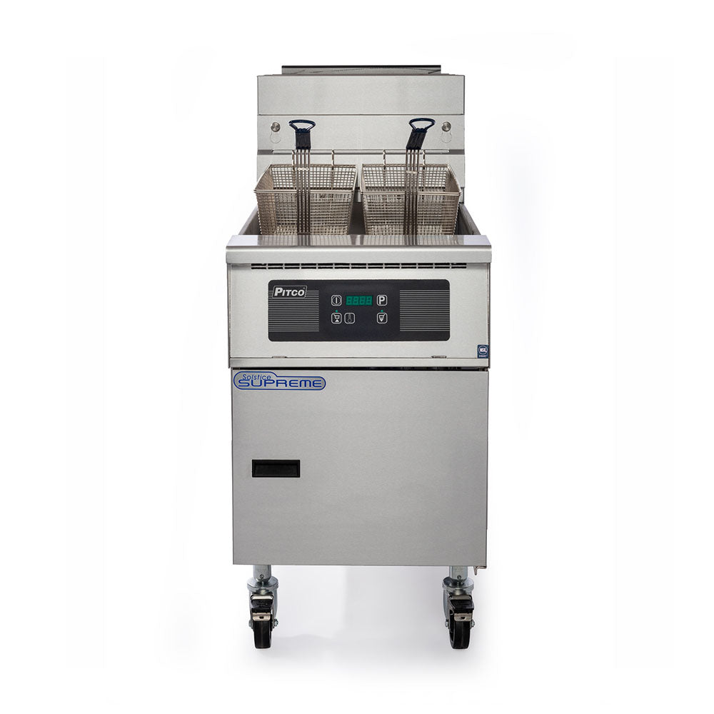PITCO ELECTRIC SOLSTICE FRYER computer control, filter ready  SE18-C-FR