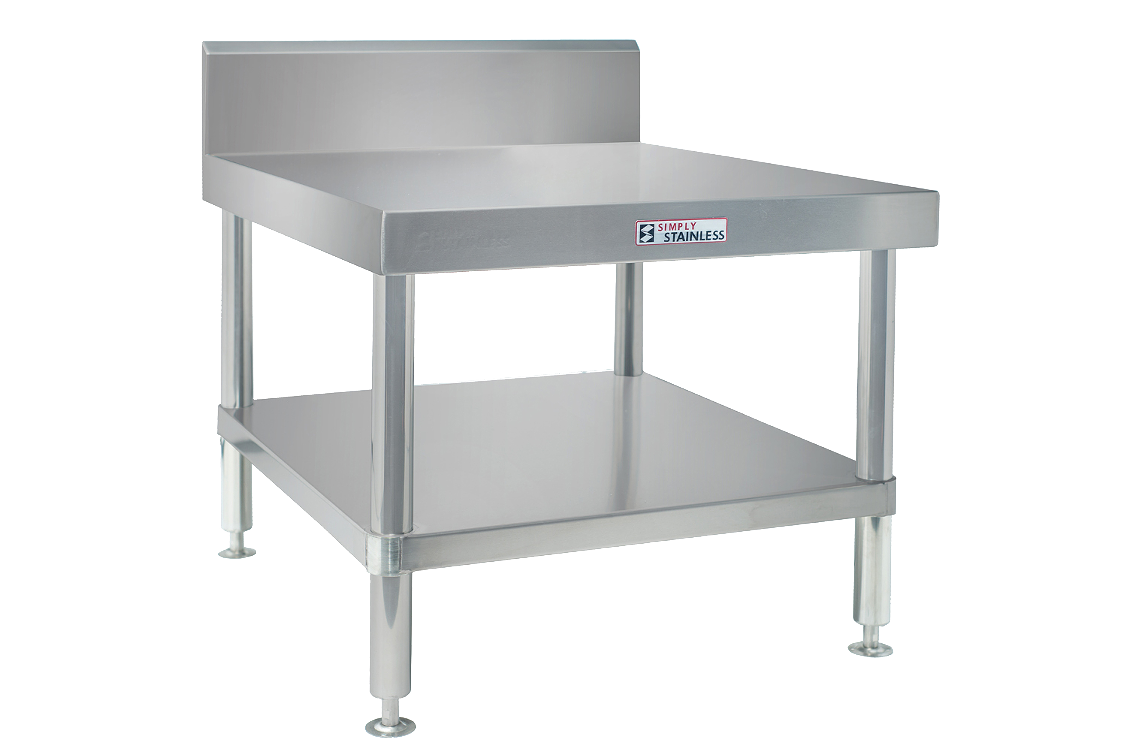 Simply Stainless Work Bench with Splashback SS02.7.2400 LB