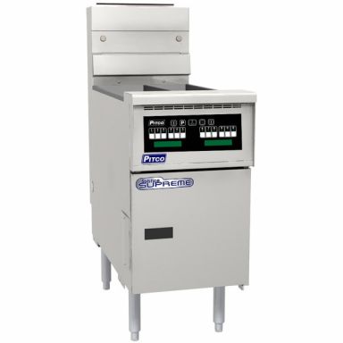PITCO GAS SOLSTICE SUPREME FRYER split tank, computer control, filter ready 44MJ/per tank SSH55T-C-FR