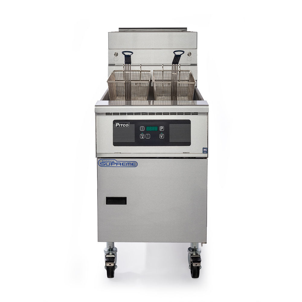 PITCO GAS SOLSTICE SUPREME FRYER computer control, filter ready 116 SSH75-C-FR