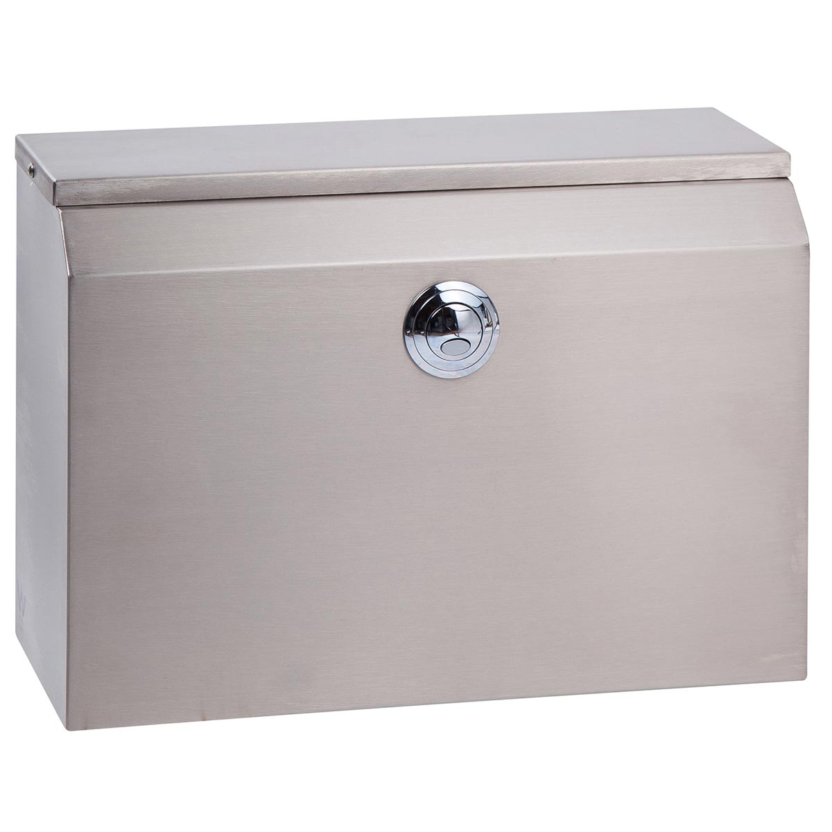 3monkeez Dual Flush Front Press Cistern with Right Side Entry Stainless Steel AB-CIS-FP-SE-R