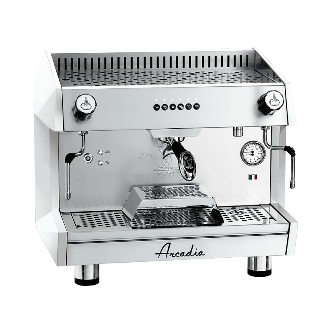 Bezzera ARCADIA Professional Espresso coffee machine SS polish white 1 Group - ARCADIA-G1