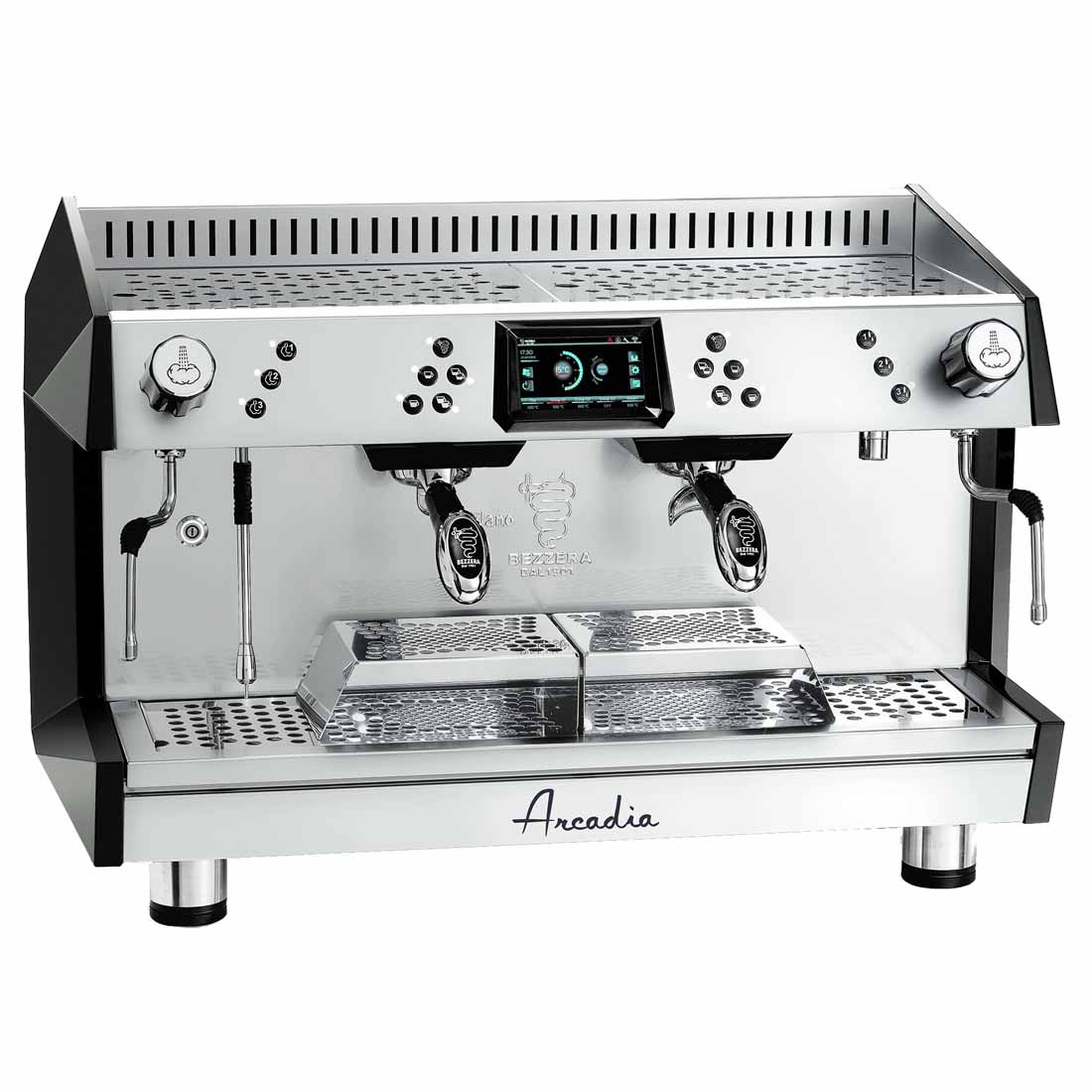 Bezzera ARCADIA Professional Espresso coffee machine SS 2 Group PID with display - ARCADIA-G2DP