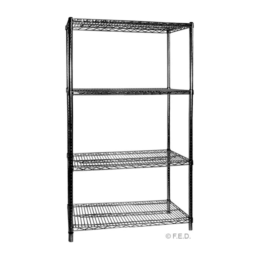 Modular Systems B24/24 Four Tier Shelving - 610 mm deep x 1880 high x 610 width