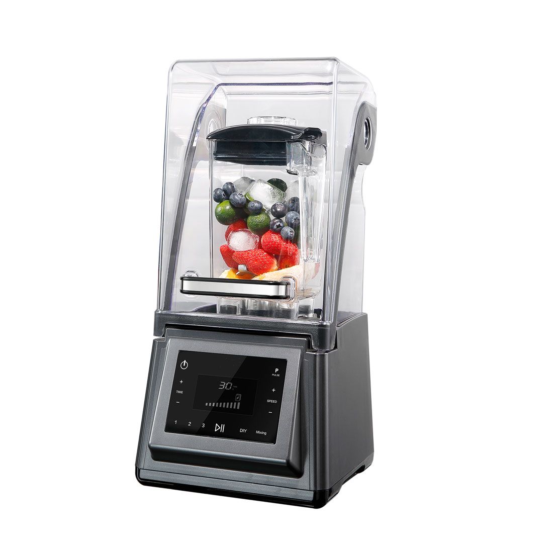 Benchstar 2NDs: Benchstar Pro Touchpad Commercial Blender with LCD Display and Sound Cover Q-8-NSW1777