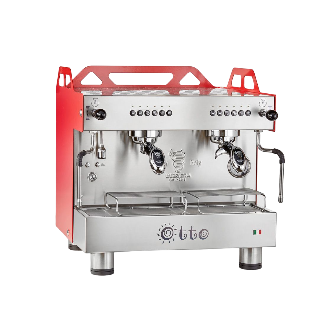 Bezzera Bezzera OTTO Red Compact 2 Group Espresso Machine BZOTTOCDE2IR1