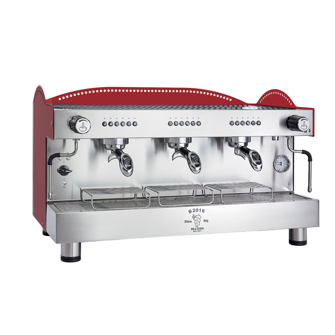 Bezzera Bezzera 3L Red 3-Group Professional Espresso Machine BZB2016R3DE