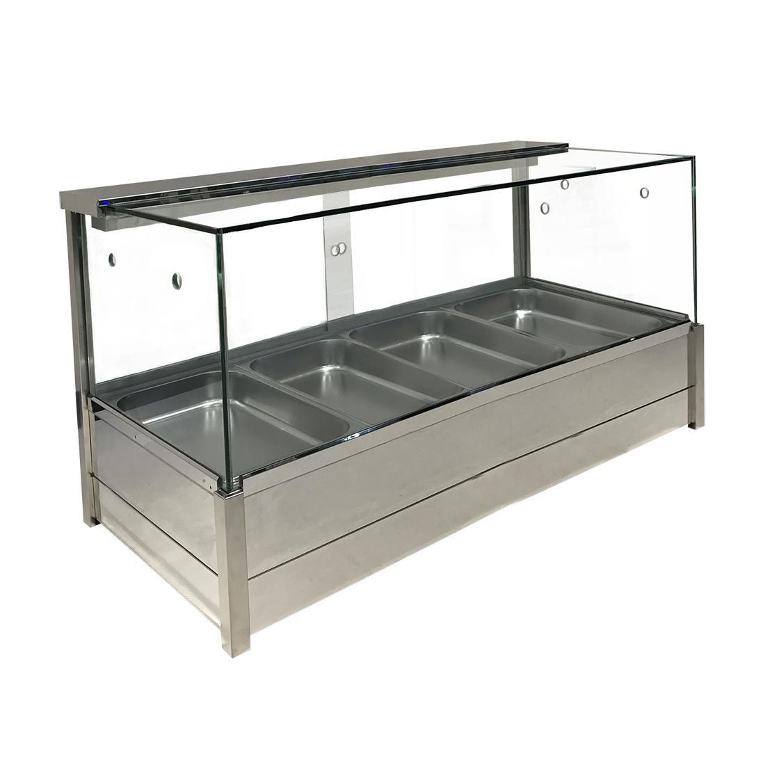 Bonvue 2NDs: Bonvue Heated Wet 8 x 1/2 Pan Bain Marie Square Countertop Display BM14SD-VIC418