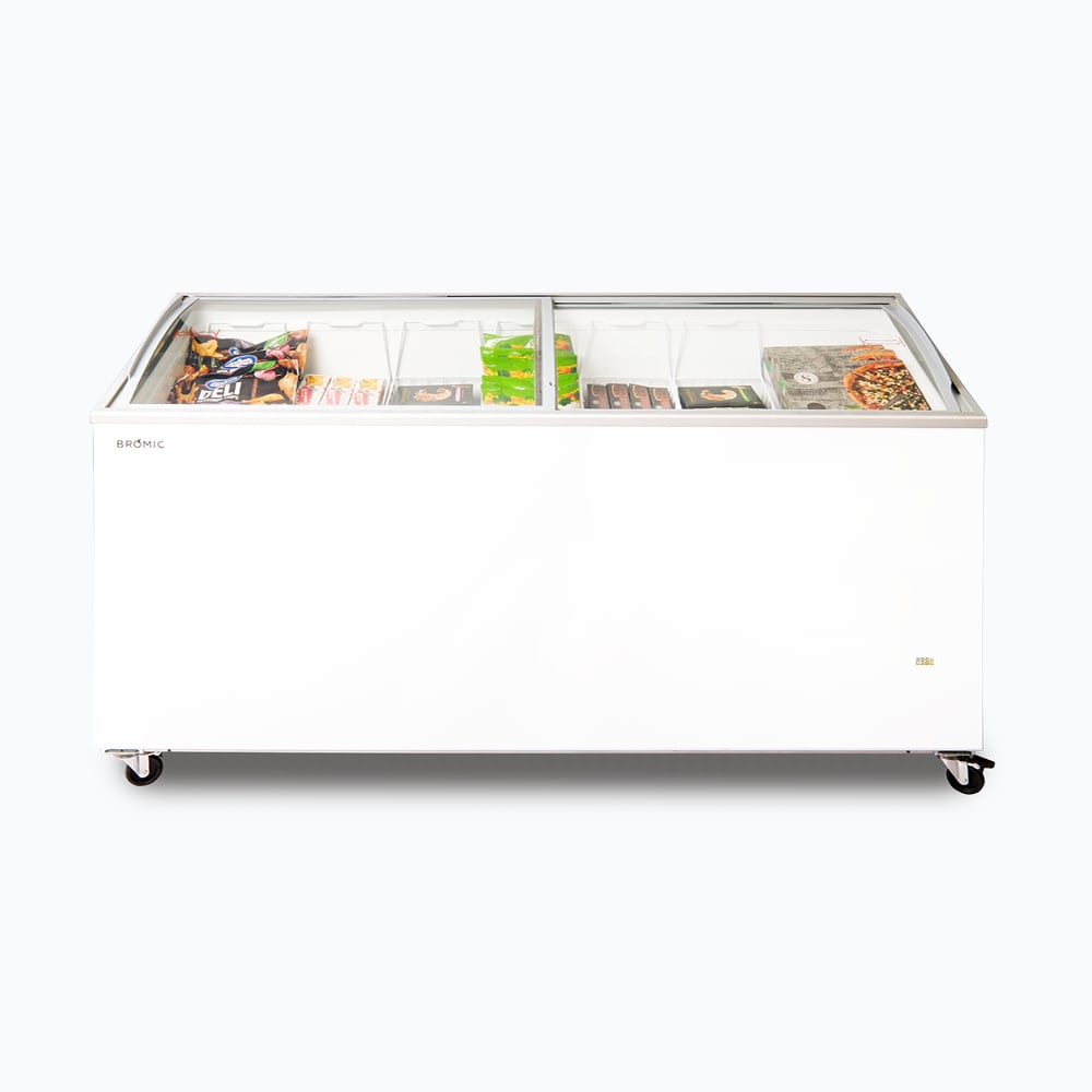 BROMIC Display Chest Freezer - 555L -  Curved Glass Top 3736204-NR