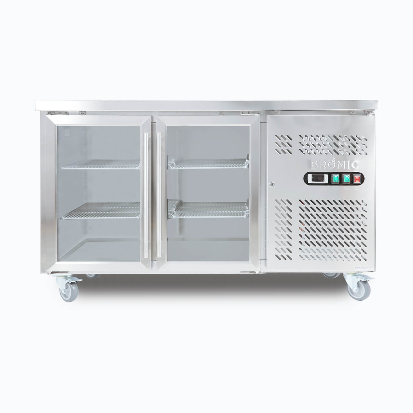 BROMIC Under Bench Display Fridge - 282L - 2 Doors - Glass 3735213-NR