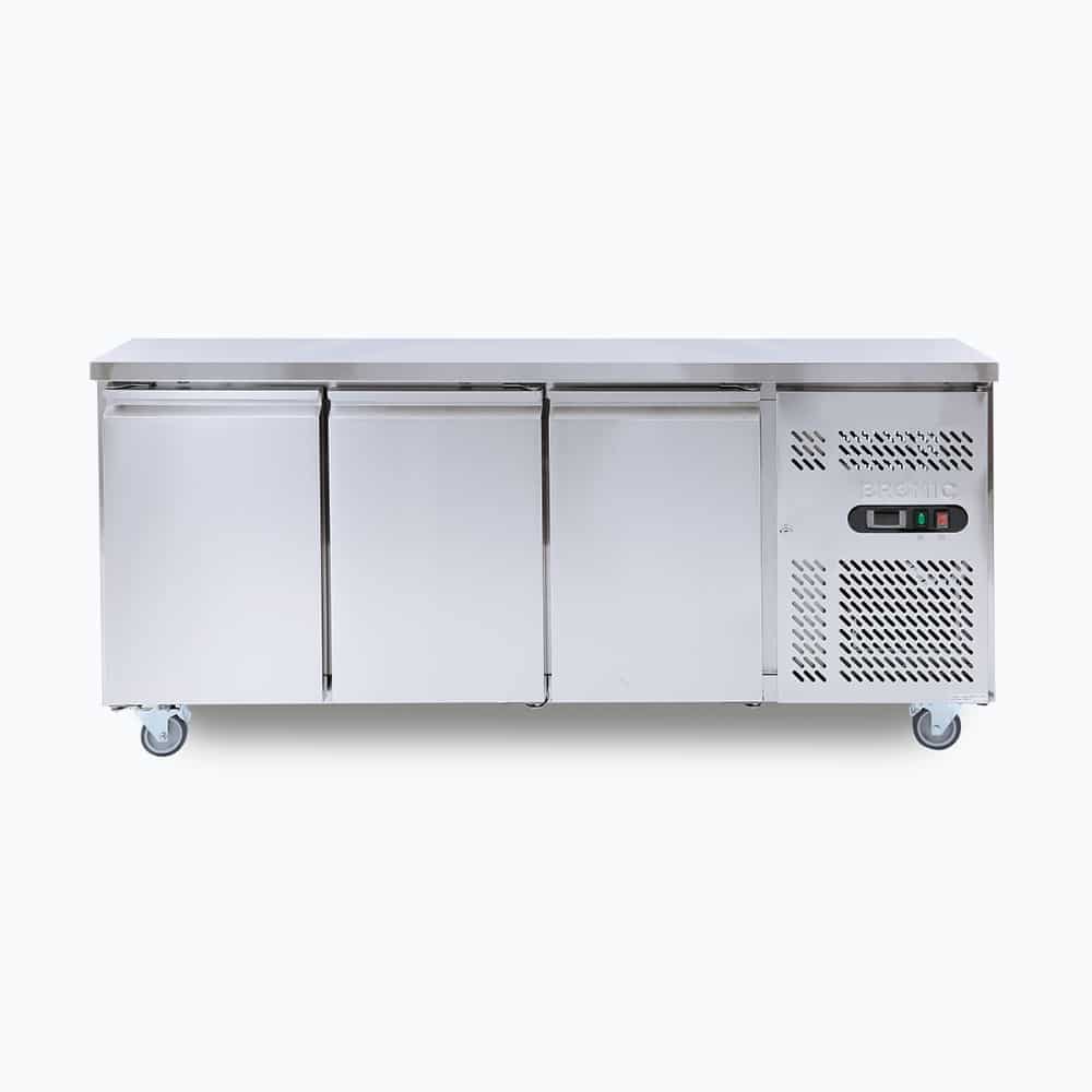 BROMIC Under Bench Fridge - 417L - 3 Doors - Stainless Steel 3735206-NR