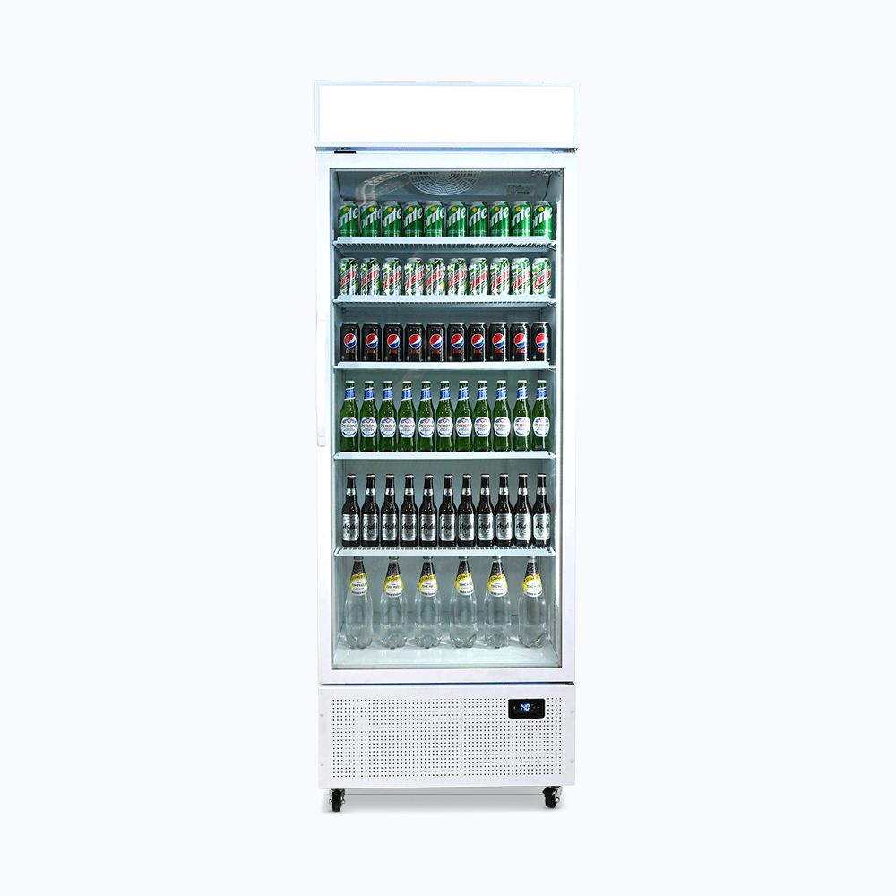 BROMIC Upright Display Fridge - 659L - 1 Door - Flat Glass - Lighbox 3736219