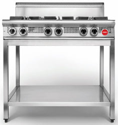 Cookon CT6-6G Free Standing 2 Burners 600 Plate on SS Stand