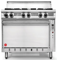 Cookon GR6 6 Burners + Static Oven