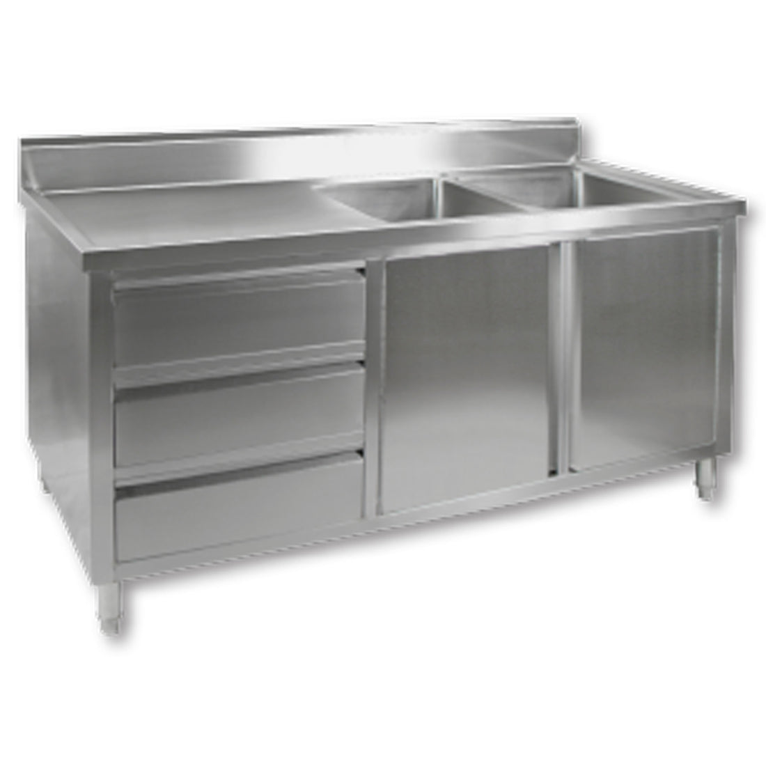 Modular Systems DSC-1800R-H KITCHEN TIDY CABINET WITH DOUBLE RIGHT SINKS