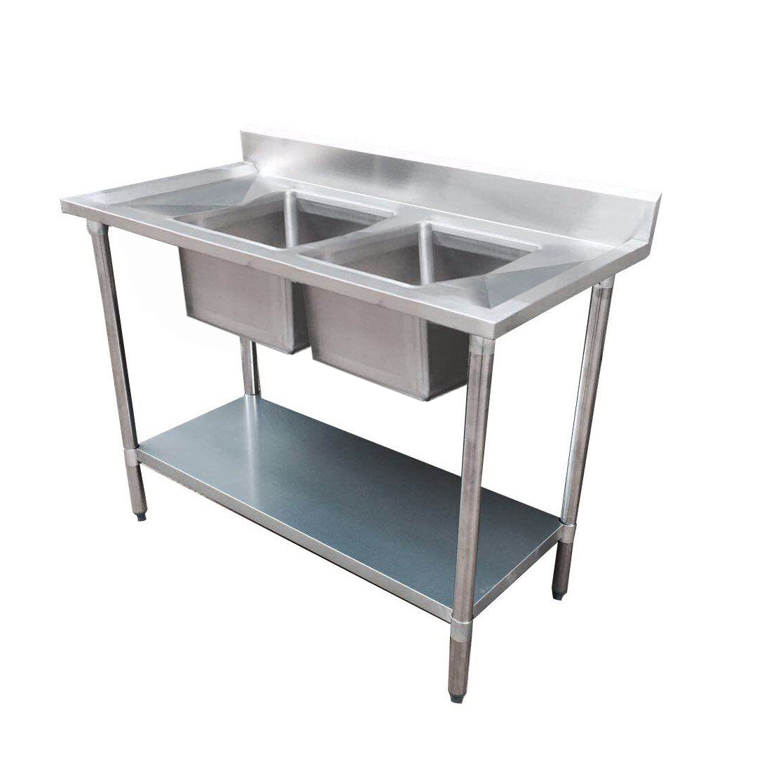 Modular System Double Sink Bench Centre 1800x600x900mm - 1800-6-DSBC