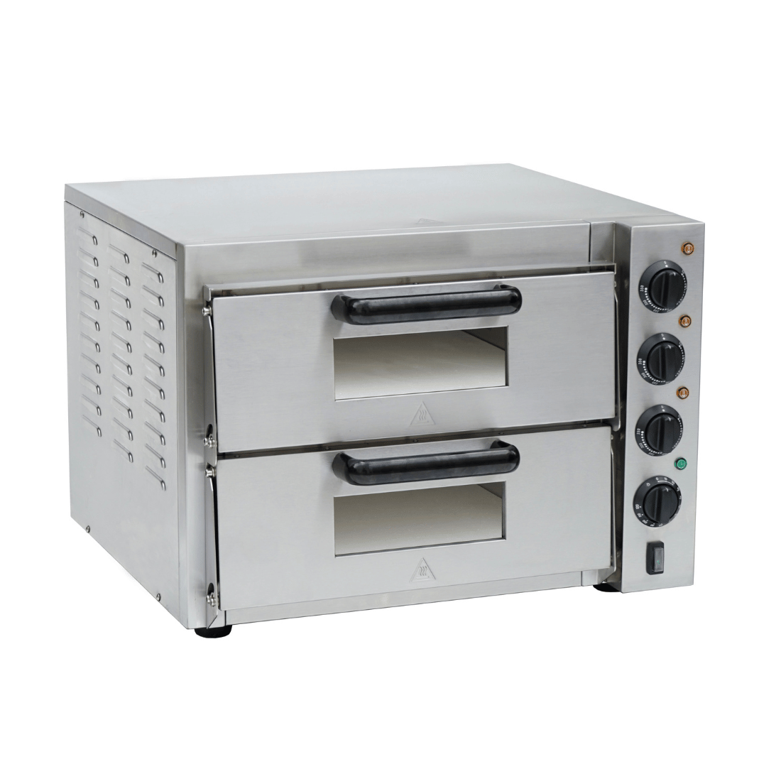 BakerMax Compact Countertop Double Deck Electric Pizza Oven - EP-2T