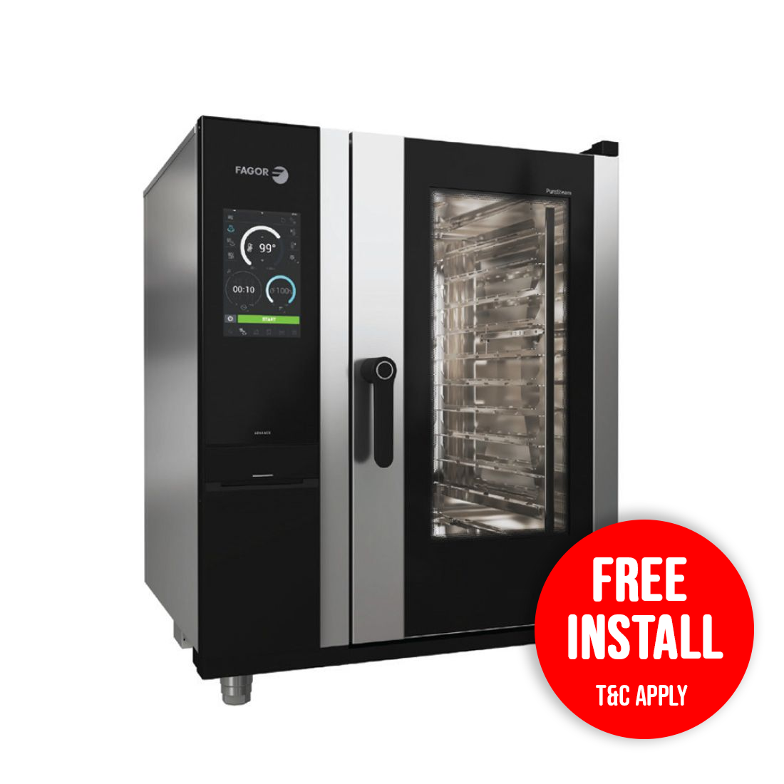 APW-101ERLWS FAGOR IKORE Advanced Boiler 10 Tray Electric Combi Oven