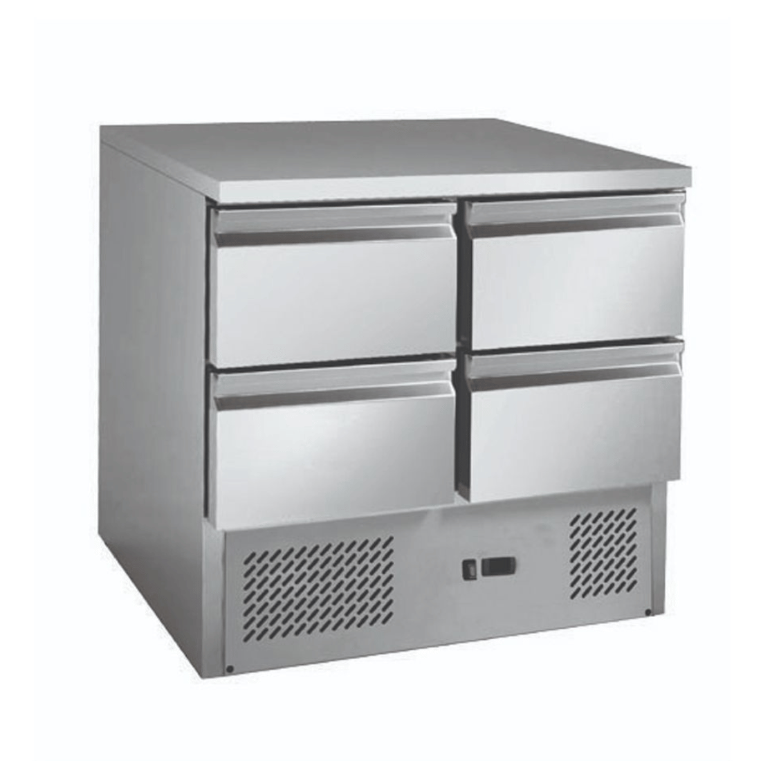 Thermaster 2NDs: Thersmaster Stainless steel 4 Drawers Compact Workbench Fridge GNS900-4D-QLD118