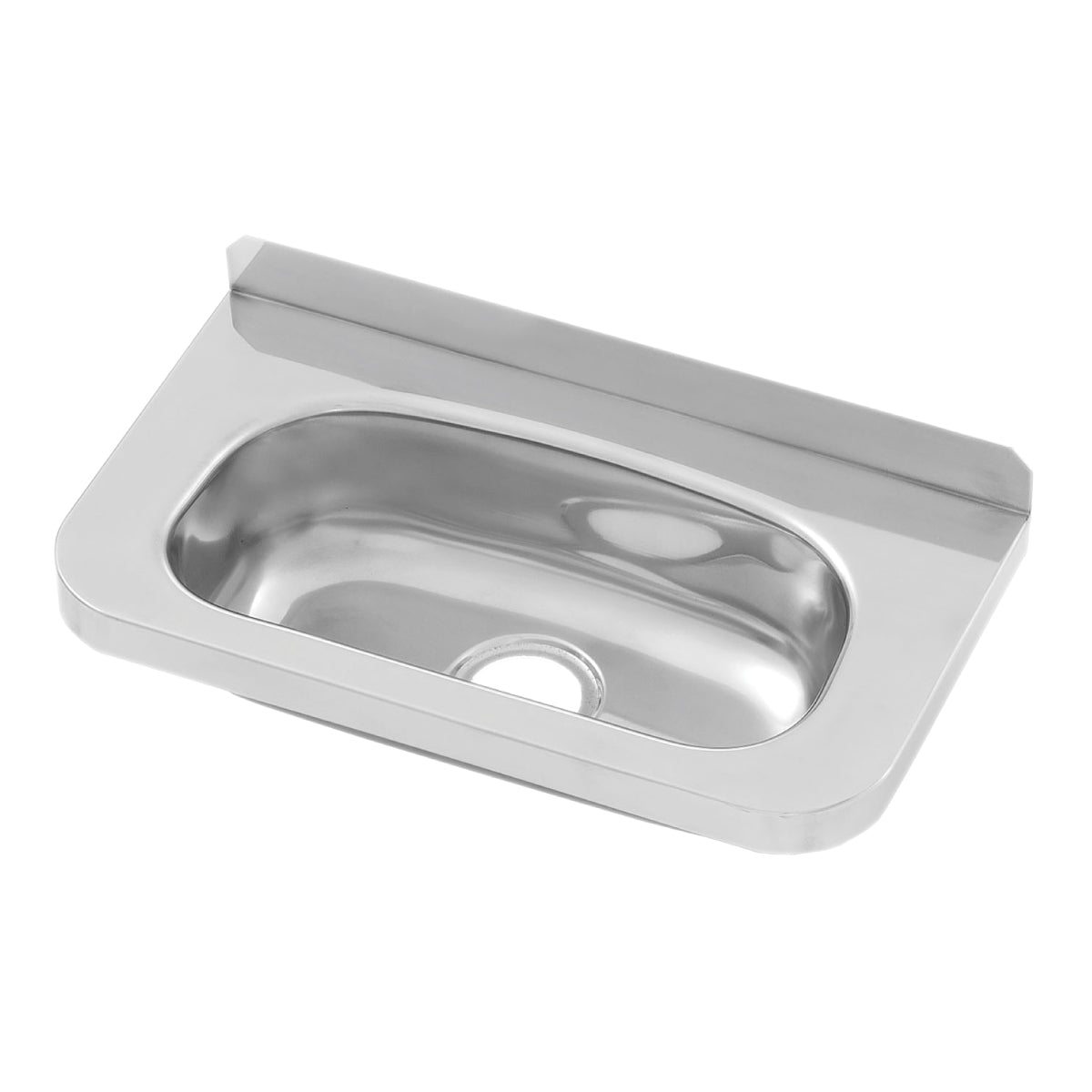 Square Disabled Compliant Wall Mounted Stainless Steel Hand Basin