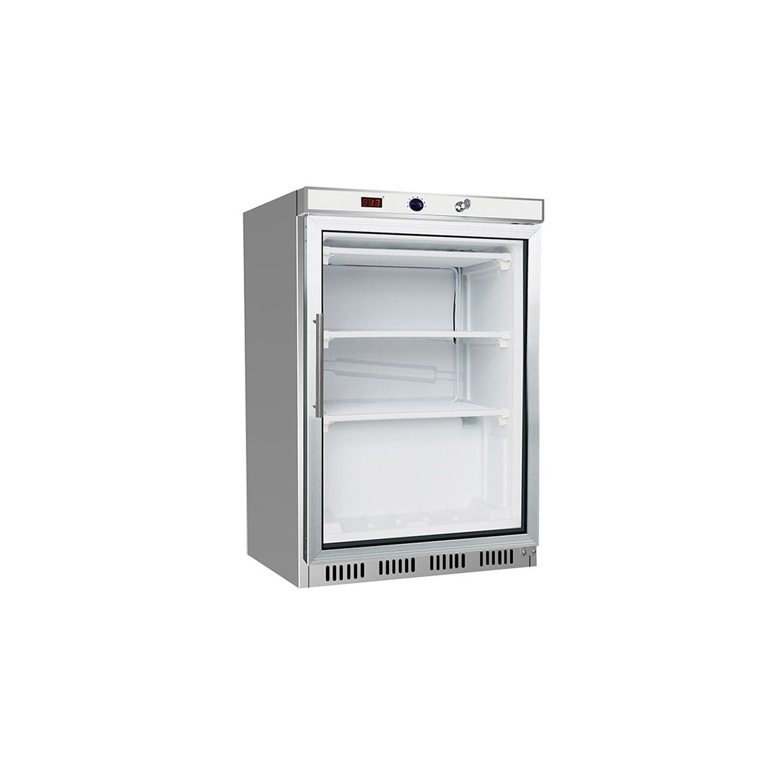 Thermaster HF200G S/S Display Freezer with Glass Door