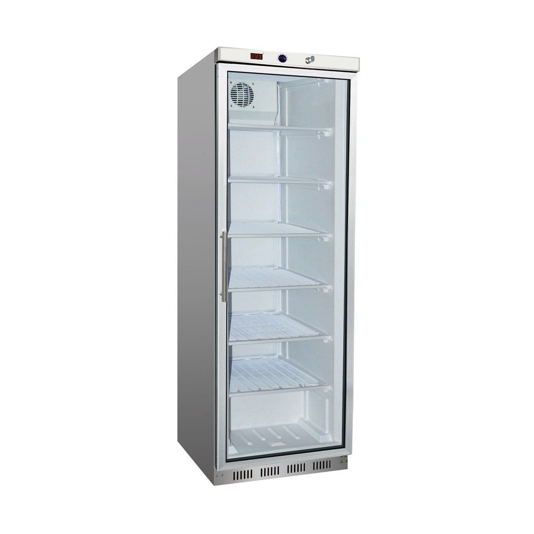 HF400G S/S Display Freezer with Glass Door