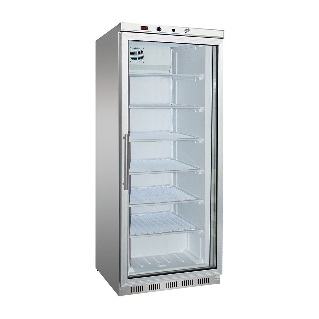 Thermaster HF600G S/S Display Freezer with Glass Door