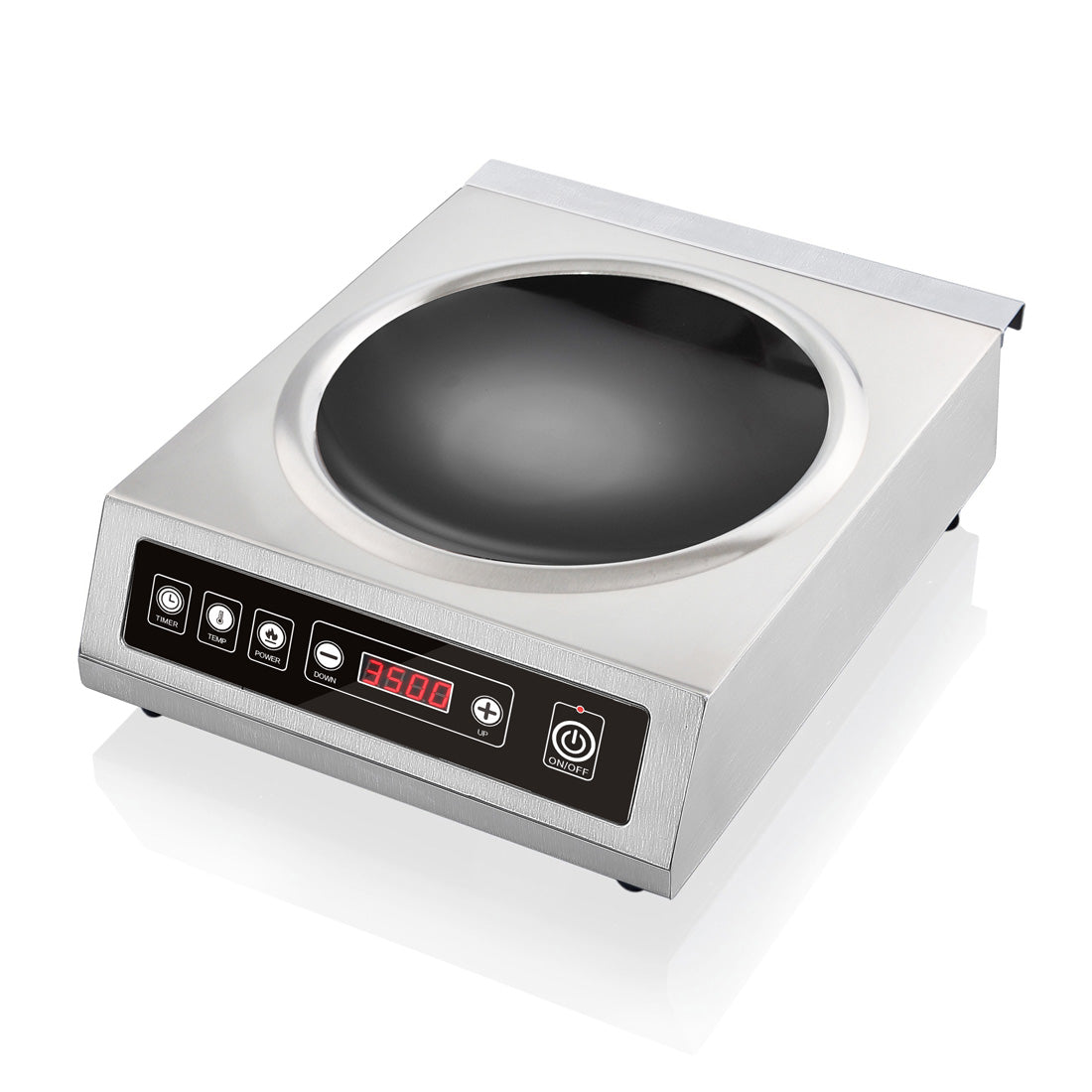 Benchstar Stainless Steel Induction Wok w/ LED Display IW350