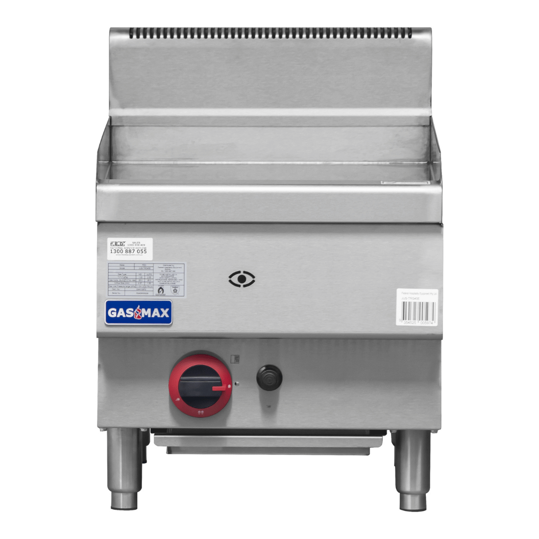 Gasmax GASMAX Benchtop Single Bunner Griddle LPG Gas - JUS-TRG40ELPG