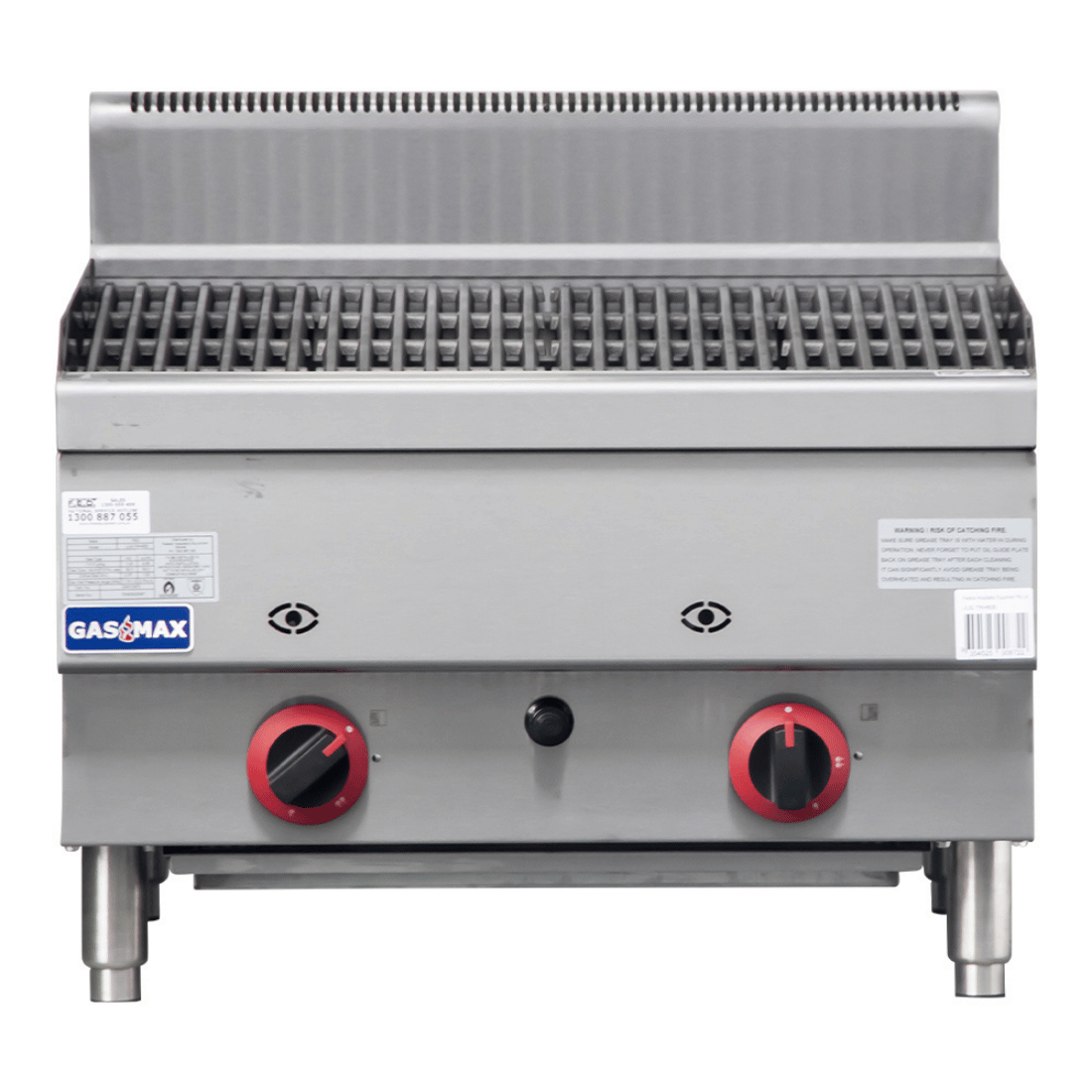 GASMAX Benchtop 2 Burner Chargrill - JUS-TRH60E
