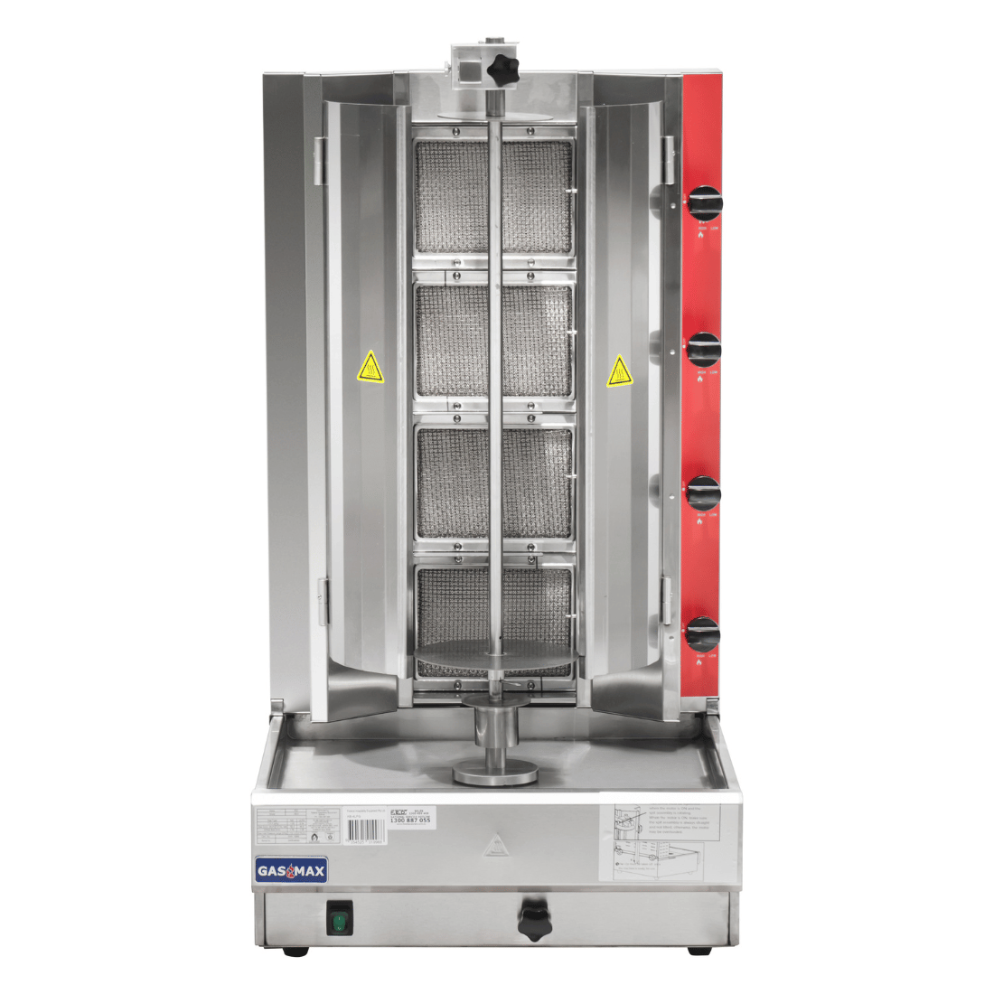 GasMax Semi-automatic 4 Burner NG Kebab Machine KB-4