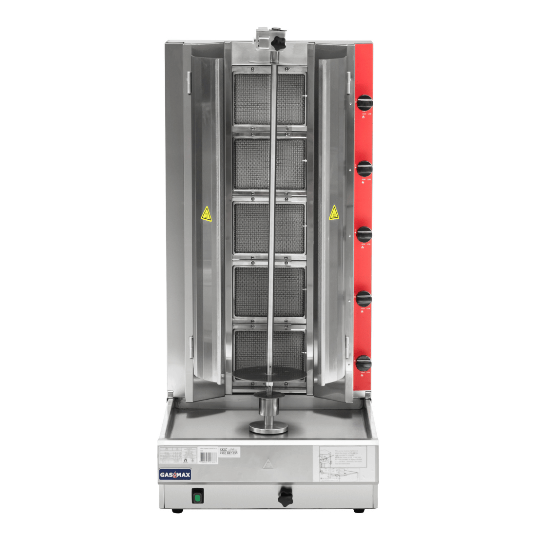 Gasmax GasMax Semi-automatic 5 Burner NG Kebab Machine KB-5