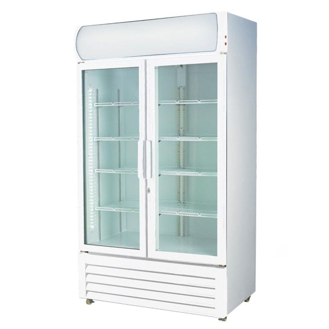 Thermaster 2NDs: Thermaster Large Two Glass Door Colourbond Upright Drink Fridge LG-1000GE-VIC509