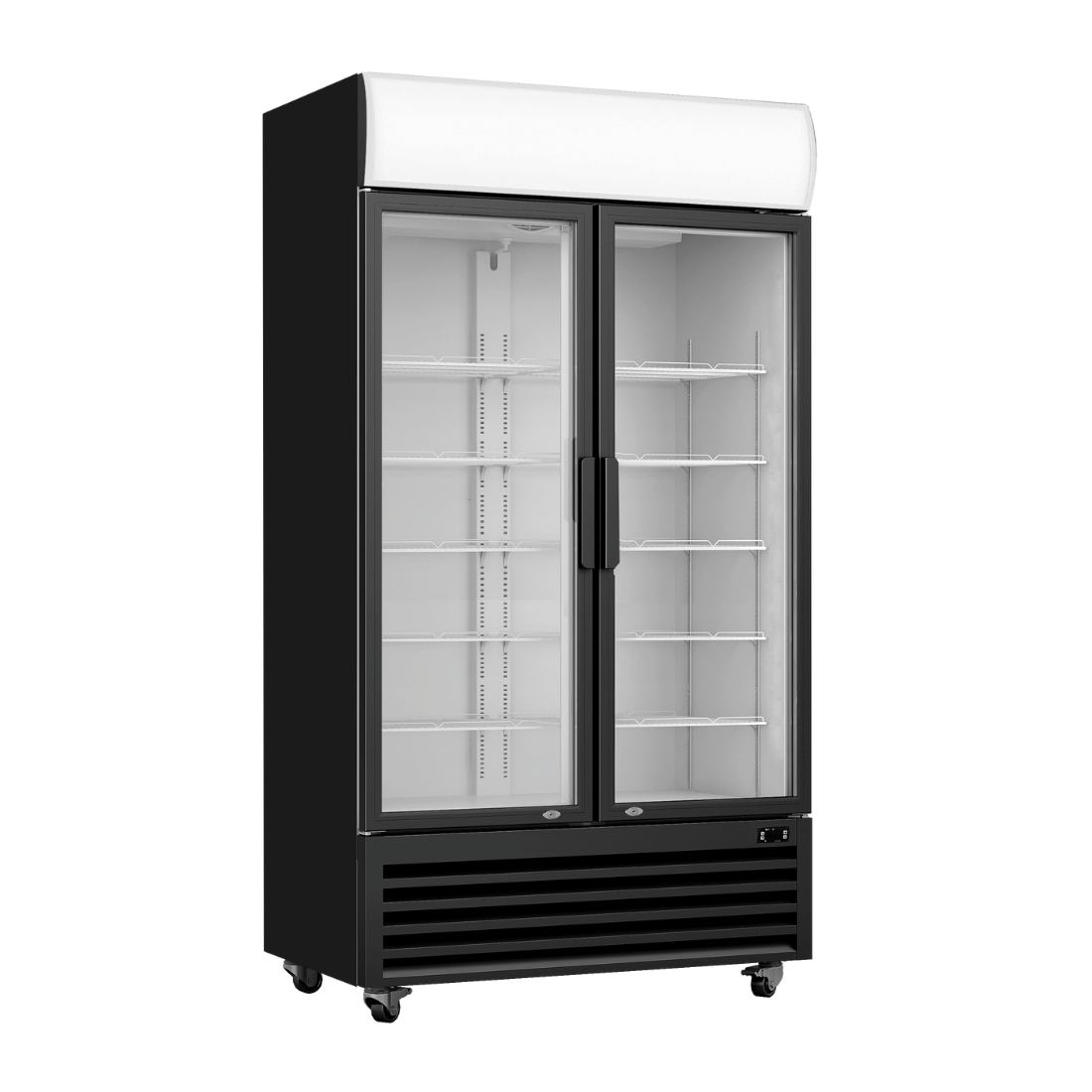 Thermaster Thermaster Large Two Glass Door Colourbond Upright Drink Fridge LG-1200BP