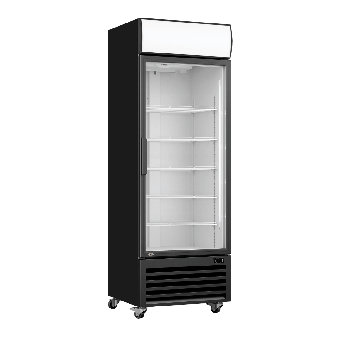 2NDs: Thermaster Single Glass Door Colourbond Upright Drink Fridge - LC370B-NSW1952