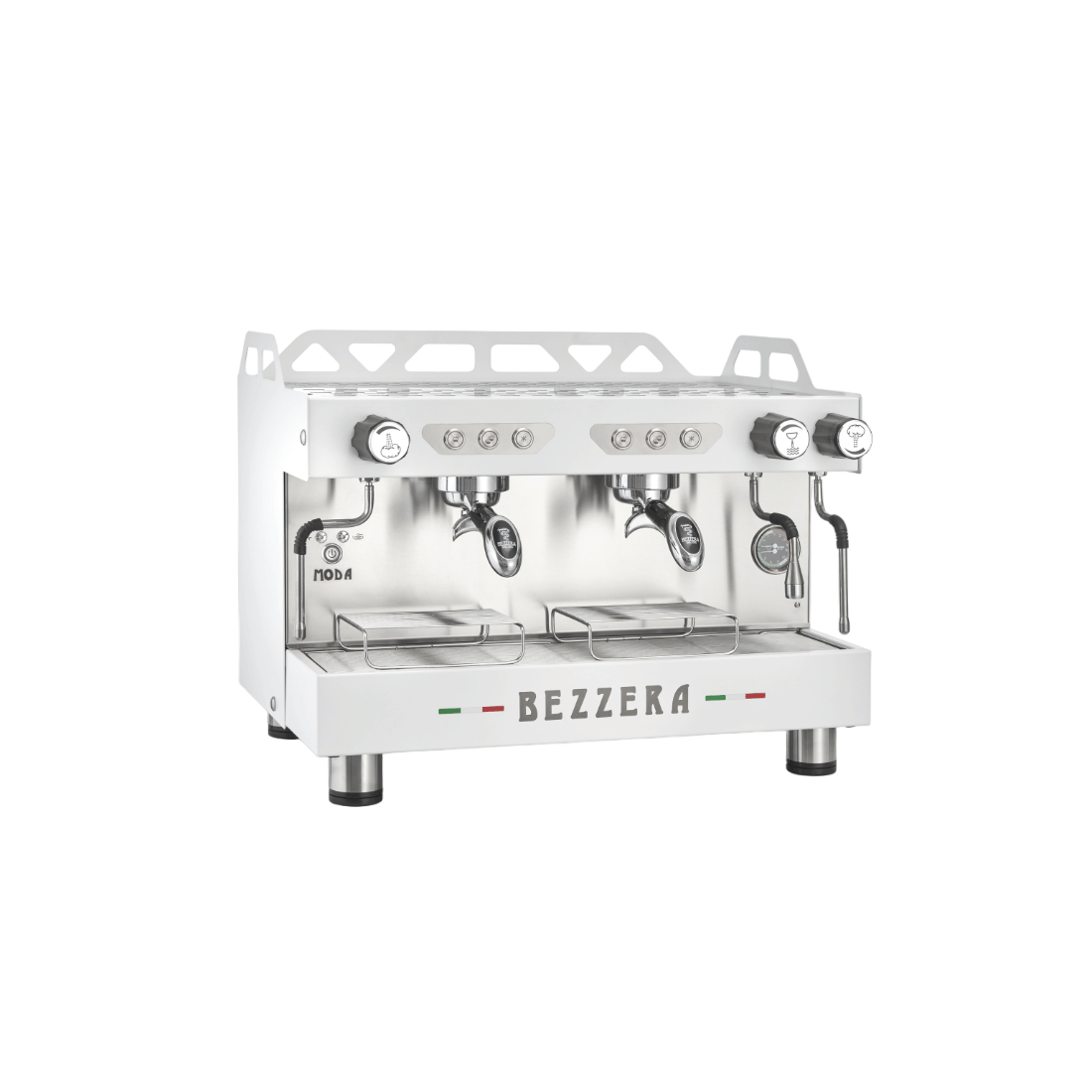 BEZZERA MODA DE 2 Group Espresso Machine White - MODADE2W