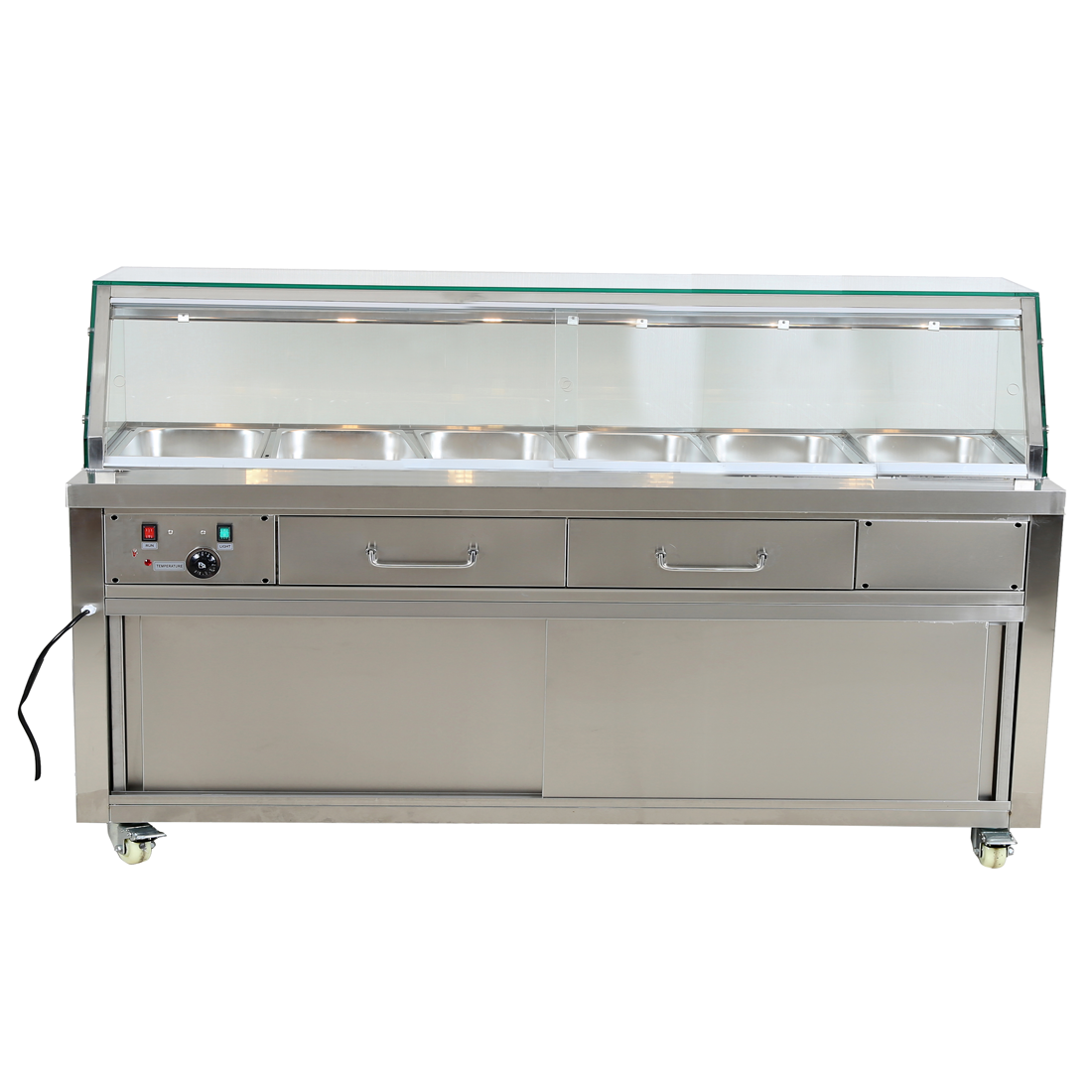 Thermaster 2NDs: Thermaster Heated Bain Marie Food Display PG210FE-YG-NSW1856