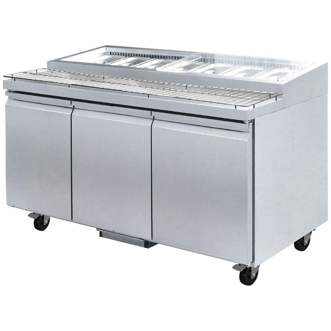 PWB200 Three door DELUXE Pizza Prep Bench