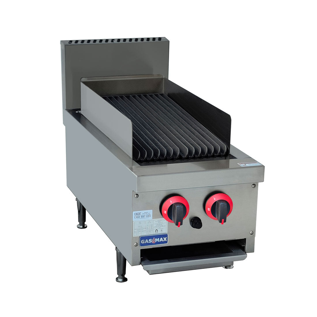 Gasmax Natural Gas 2 Burner Char Grill Top - QR-14E