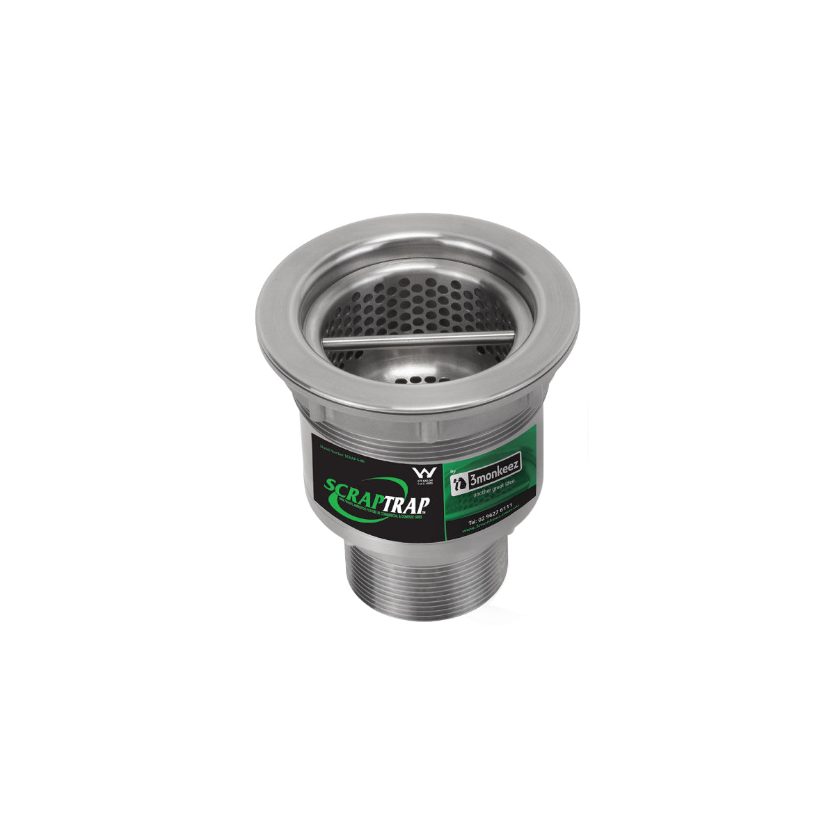 Cast Stainless Sink Waste Arrestor (90mm)