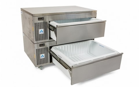 Adande Double Slimline Dual Temperature Drawer VCS2.RW