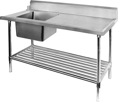 Modular Systems 2NDs: Left Inlet Single Sink Dishwasher Bench SBBD-7-1200L-VIC237