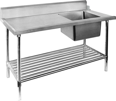 Modular Systems 2NDs: Right Inlet Single Sink Dishwasher Bench SBBD-7-1800R