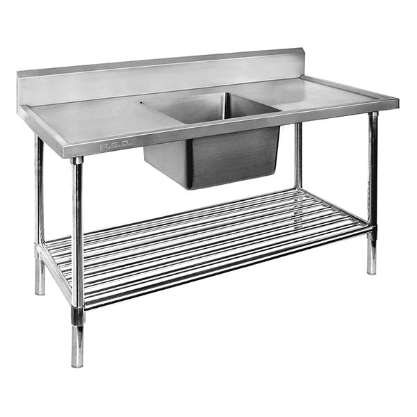 Modular Systems Single Centre Sink Bench & Pot Undershelf SSB7-1200C/A