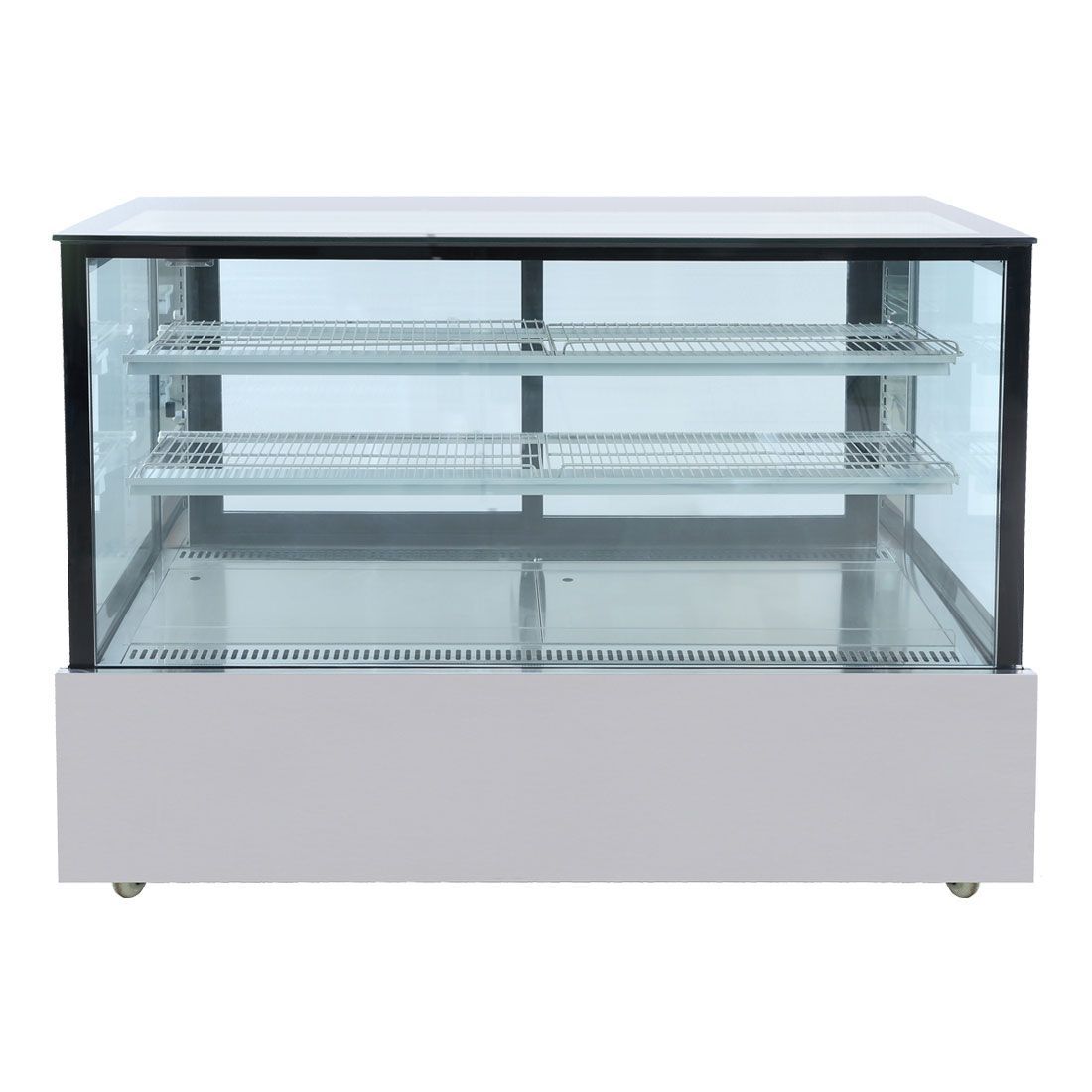 Bonvue 2NDs: Bonvue Black Trim Square Glass Cake Display 2 Shelves SSU150-2XB-QLD133