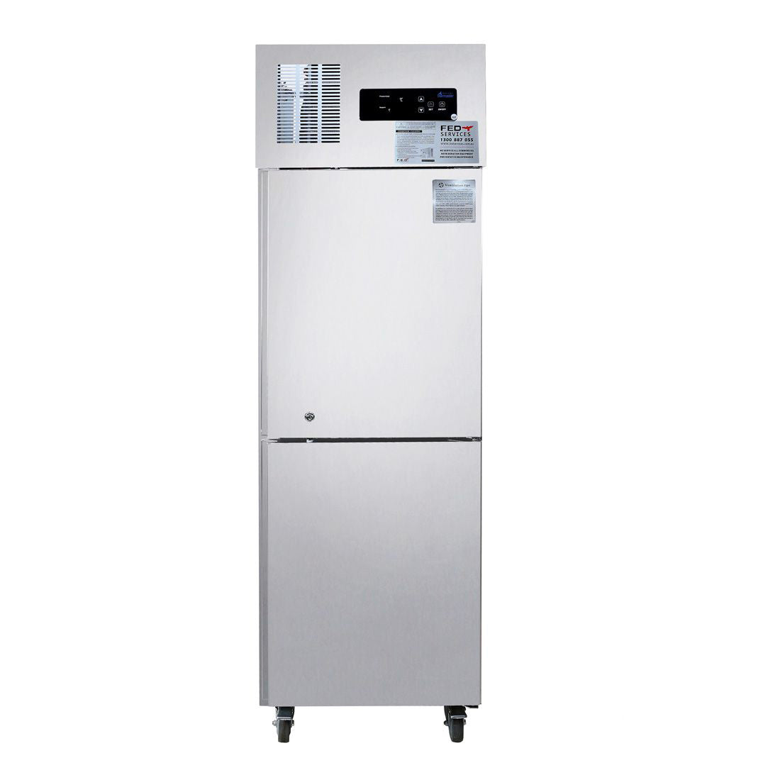 Thermaster TROPICAL Thermaster 2 x Half door SS Fridge - SUC500