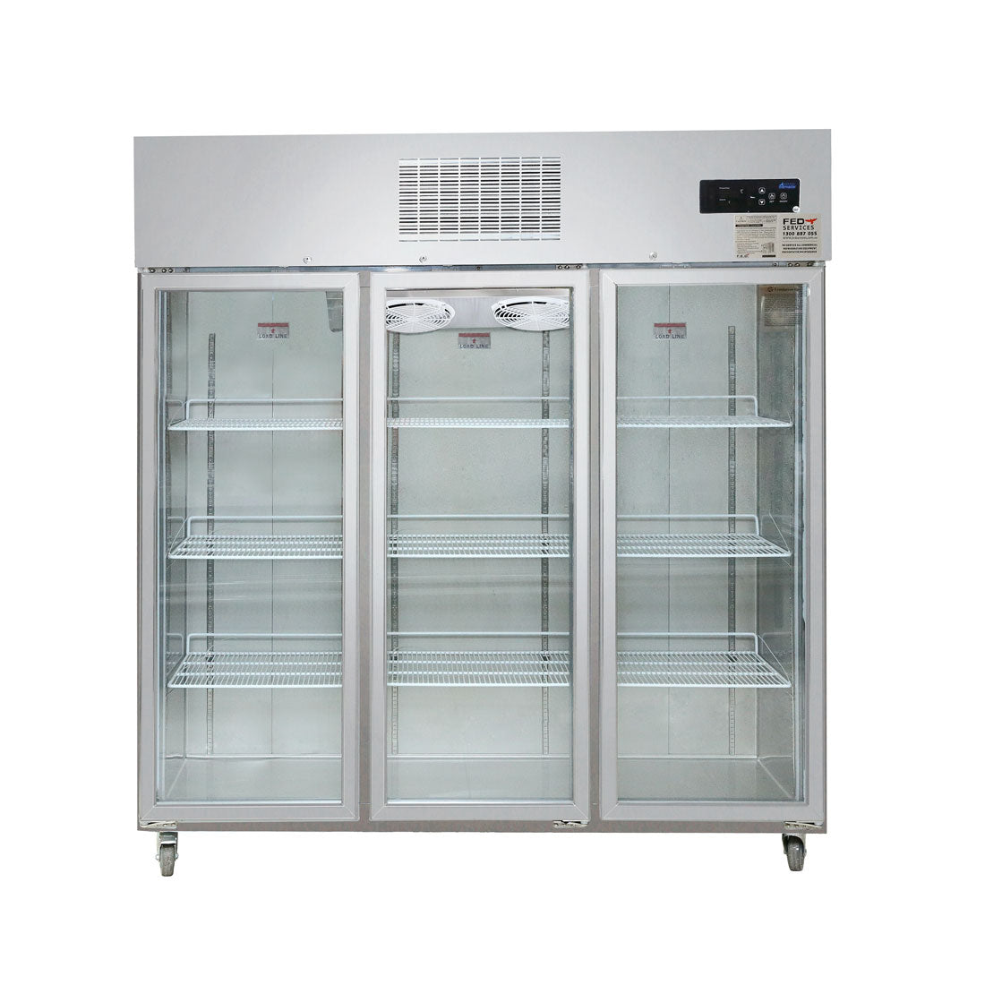 Thermaster 2NDs: Three Door Upright Display Fridge SUCG1500-SA10-1