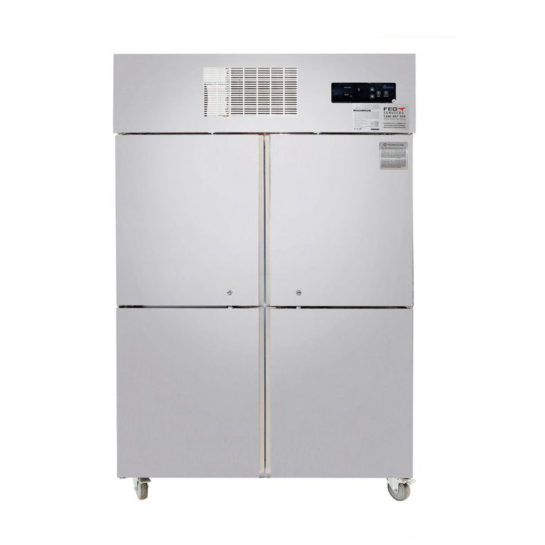 Thermaster 2NDs: TROPICAL Thermaster 4 x Half door SS Freezer SUF1000-NSW1858