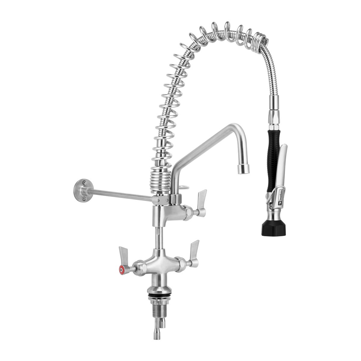 Compact Dual Bench Mount Pre-Rinse with 12" Pot Filler T-3M53058-C