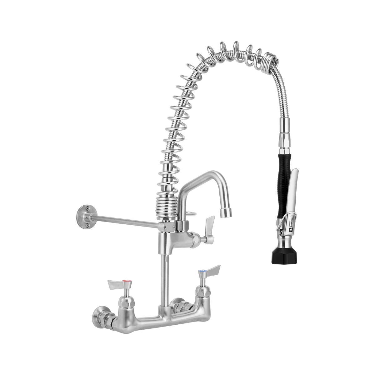 Compact Stainless Steel Exposed Wall Mounted Pre Rinse Unit With 6"Pot Filler T-3M53449-C